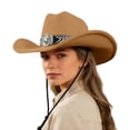 thumbnail image 5 of Chapeau de Cowboy Western Classique pour Extérieur Maison Loisirs Accessoire de Robe à la Mode, 5 of 5
