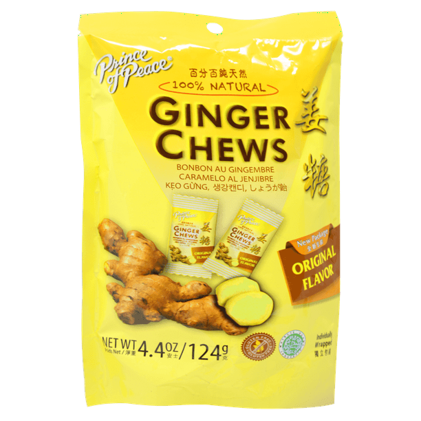 Prince Of Peace Ginger Candy Chews Original Flavored