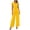 Yellow, variant on Women Elegant Work Outfits Summer Sleeveless Wrap Top with Drawstring, Wide Leg Pants Set for Formal Business Party Wear Black M
