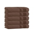 thumbnail image 2 of 100% Cotton 4-Pack Bath Towel Sets - Extra Plush & Absorbent Over-sized Brown Bath Towels - 54" x 27" (Brown), 2 of 4