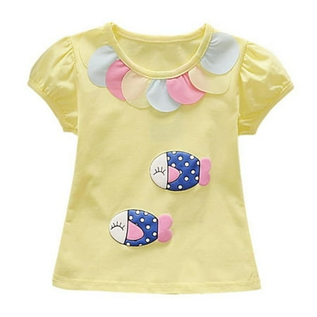 

Bullpiano Children s Place Baby and Toddler Girl Short Sleeve Graphic T-Shirt