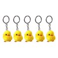 thumbnail image 1 of 5x/set Fashion Chick Keychain Car For Key Ring Decoration Furry Yellow Duck Keyc, 1 of 5