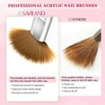thumbnail image 4 of Saviland 4Pcs Acrylic Nail Brush Sets - Nail Art Brush for Acrylic Powder Application(Size 8/10/12/14), 4 of 9