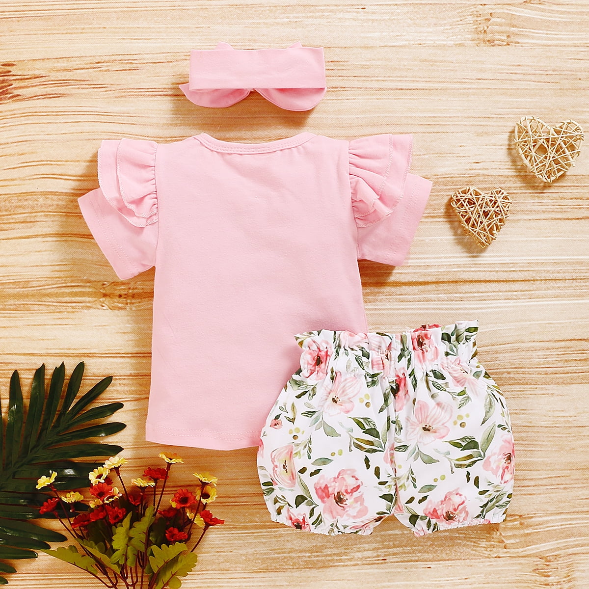 newborn girl floral outfit