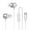 Silver, variant on Metal In-ear Flat Port Headphones Type-c Plug Heavy Bass