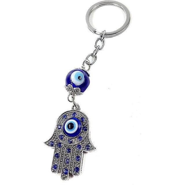 Llavero con forma de mano de Fátima, protección contra el mal de ojo, amuleto de la suerte