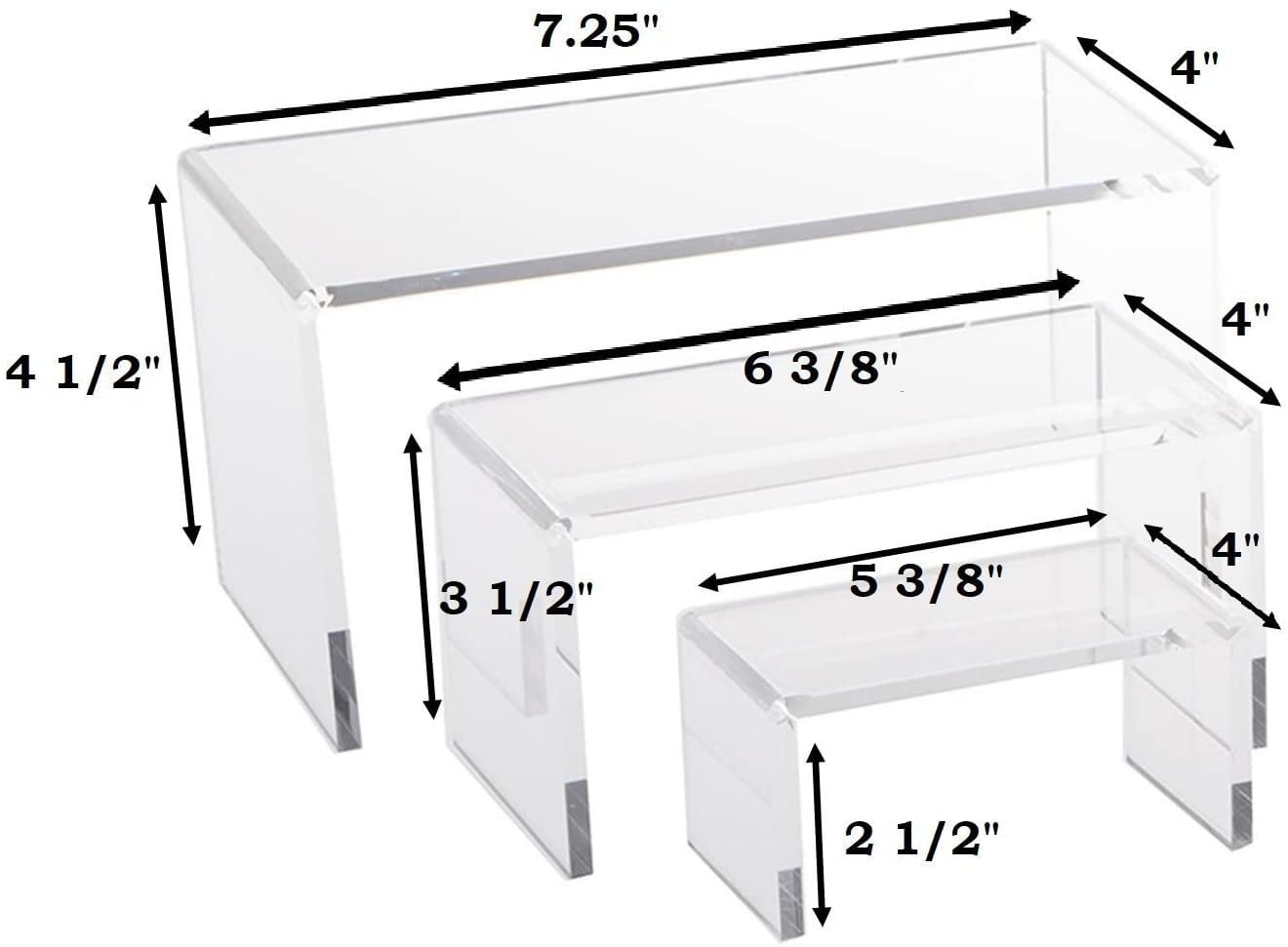 Mid Size White Leather Jewelry Display Stand Riser Set 6 Pieces Mid Size White Leather Jewelry Display Stand Riser Set 6 Pieces