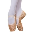 thumbnail image 3 of Utlike Girls Ballet Shoes Warm Dance Ballet Performance Indoor Shoes Yoga Dance Shoes Cosy Footwear Rose Gold, 3 of 9