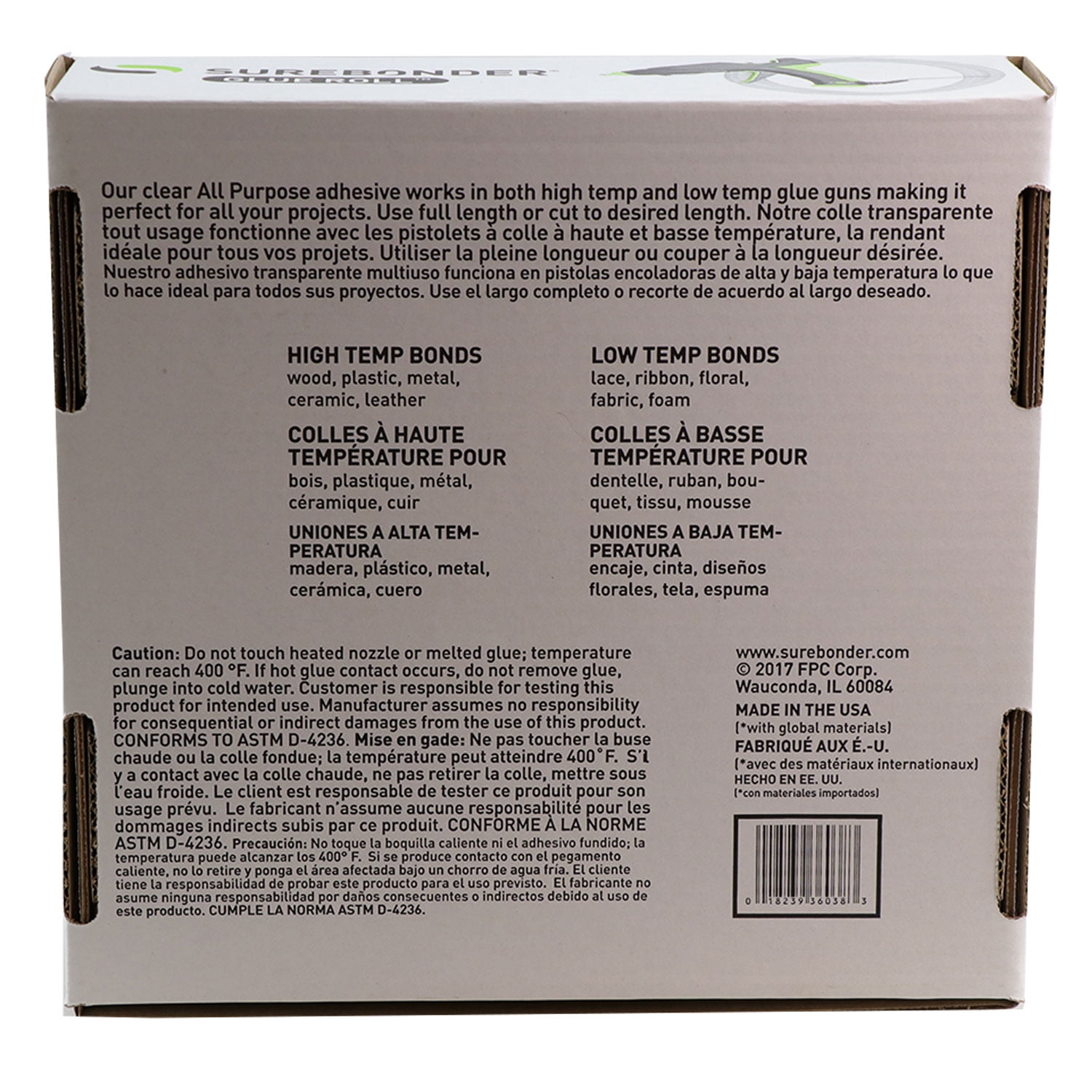 Surebonder Mini Size 188 ft All Purpose Long Mini Hot Glue Stick Roll for Uninterrupted Glueing, 0.27 Inch Diameter, 5 lb Box, Clear