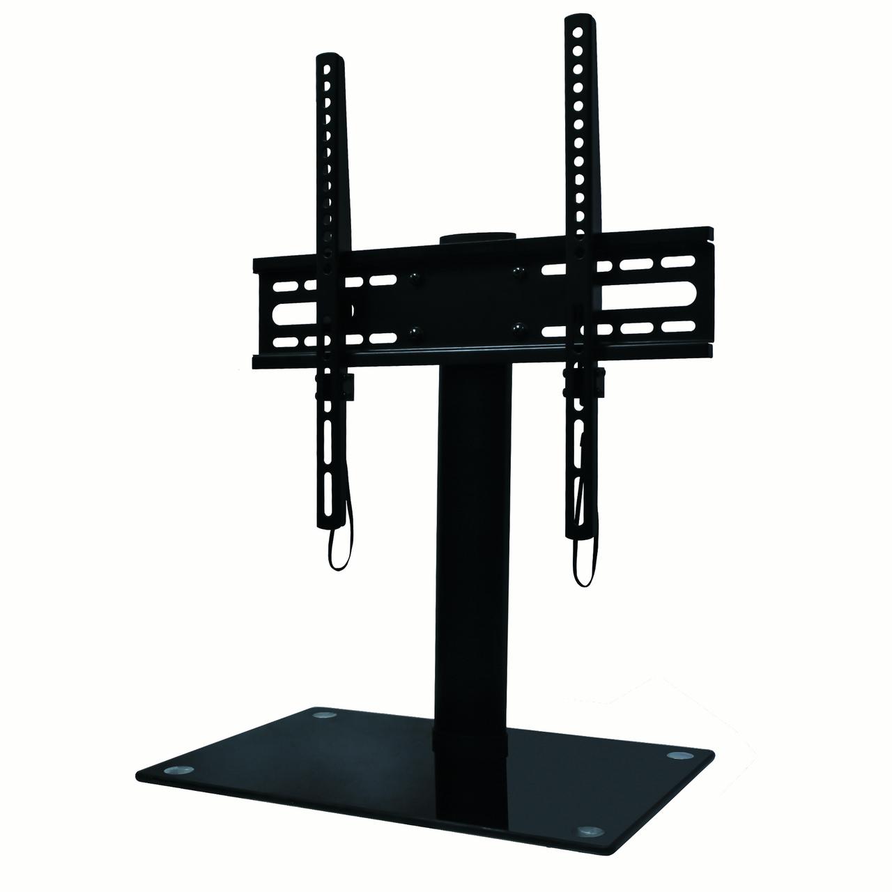 Ematic Table Top TV Stand for TVs 23″55″ with Tempered Glass Base