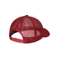 thumbnail image 2 of Mafoose Men's 5-Panel Twill Foam Trucker Cap Ivory/Red, 2 of 3