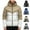 Beige, variant on uublik Men Puffer Jacket Winter Warm Snow Coat Windbreaker Hooded Work Outerwear Snowboarding Jackets Black