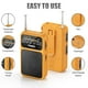thumbnail image 4 of Radio de bolsillo PRUNUS J-555 AM FM USB-C con carga y linterna, 4 of 6