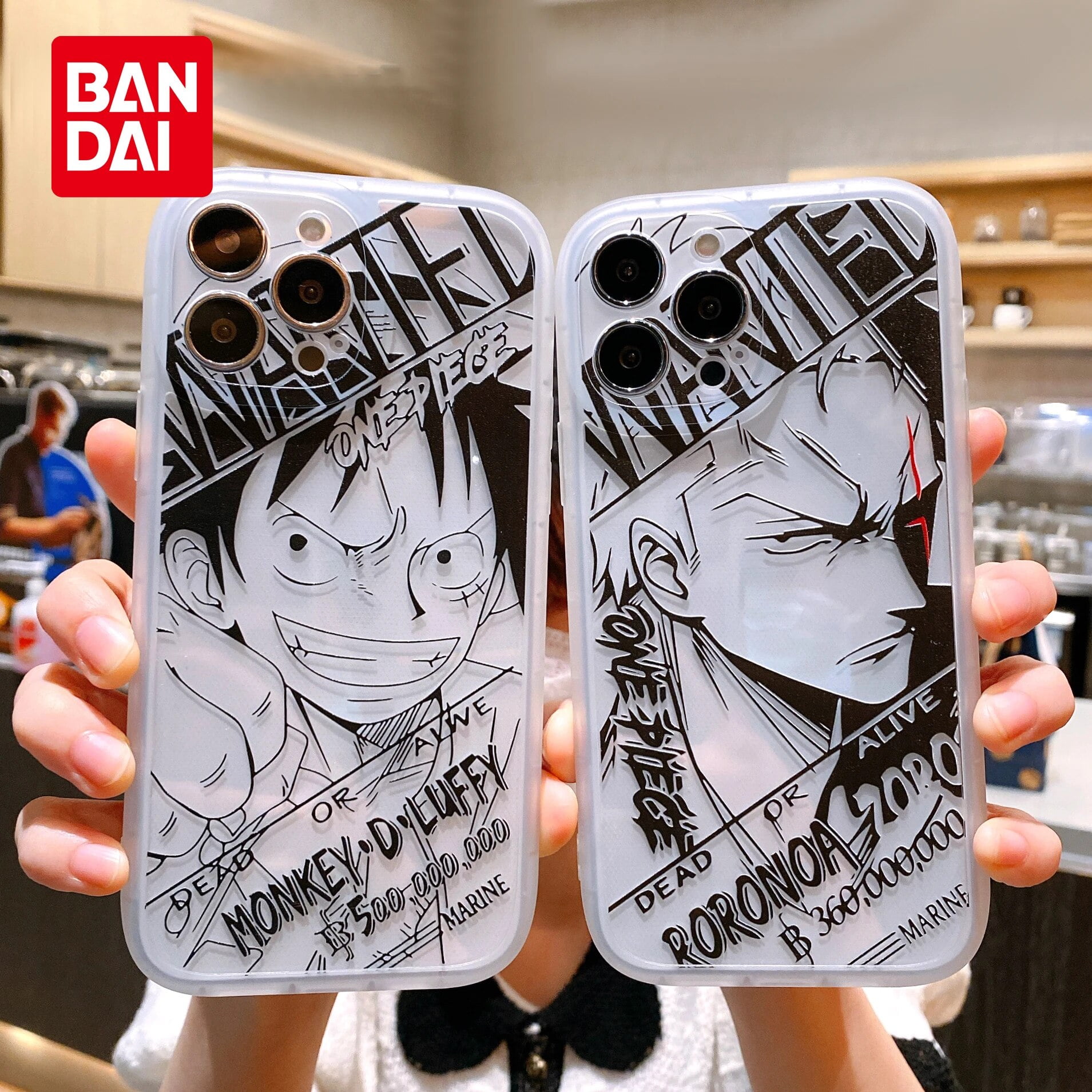 One Piece Luffy Clear Phone Case for iPhone 15 14 13 12 11 Pro Max