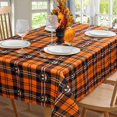 thumbnail image 1 of Halloween Tablecloth, Halloween Table Cloth Waterproof, Halloween Kitchen Table Decor for Dining Holiday Party 60x120 Inch Rectangle, 1 of 5