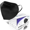 thumbnail image 1 of Mascarilla facial Medtecs KN95 desechable, 5 capas, negra, 50 unidades, 1 of 7