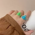 thumbnail image 4 of SmartBy 1/3Pcs Frog-Shaped Ring Set Alloy Electroplated Finger Ring Festivals Parties Dates Gatherings Accessories, 4 of 7