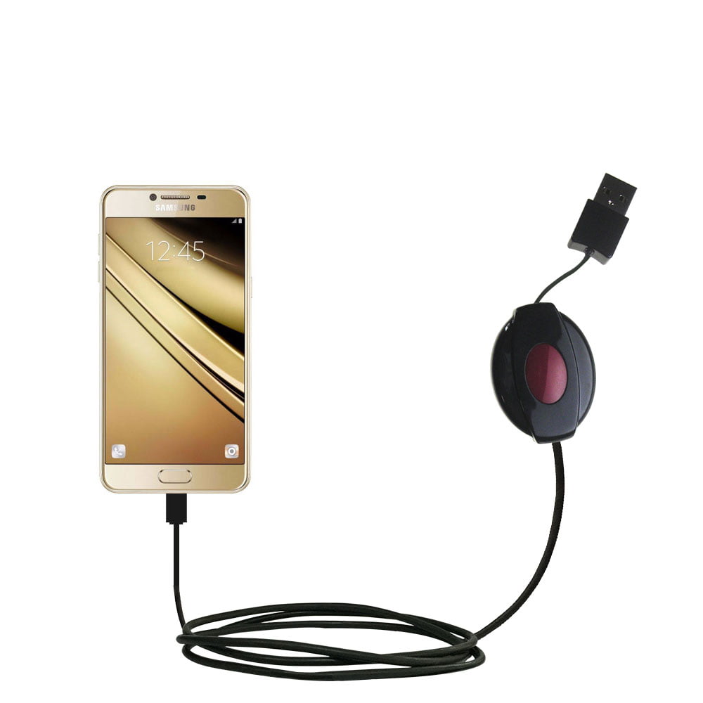 USB Power Port Ready retractable USB charge USB cable wired specifically for the Samsung Galaxy S III mini and uses TipExchange 