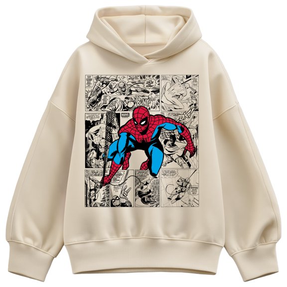 Marvel - Spider-Man Comic Jump Oversized Fleece Hoodie Sweatshirt