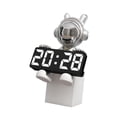 thumbnail image 4 of Reloj despertador Digital creativo para habitación de niños, reloj de escritorio con tema para dormitorio, figura de baño, escultura, mesa de plata, 4 of 9