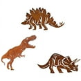 thumbnail image 5 of Estacas de metal con forma de dinosaurio, silueta de dinosaurio para jardín, valla de metal para jardín, 5 of 5