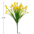 thumbnail image 3 of Coolmade 10pcs Yellow Flowers Artificial Calla Lily Silk Flowers 14" for Home Kitchen & Wedding, 3 of 7