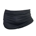 thumbnail image 2 of rygai Men Panties Removeable Closure Solid Color Close Fit Low Waist Stretch Ice Silk U Convex Underwear Shorts Briefs Underpants for Daily Wear,Black,2XL, 2 of 8
