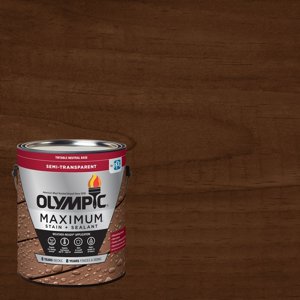 Olympic Maximum Clove Brown Semi-Transparent Exterior Wood Stain