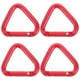 thumbnail image 1 of Mosquetones triangulares de aleación de aluminio, Clips de mosquetón, hebillas triangulares, llaveros, 4 Uds., 1 of 5