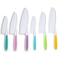 thumbnail image 1 of Kitchen Set for Kids,6 Piece Kids Kitchen Baking Knife Set Safe to Use Firm Grip Serrated Edges Kids Knife Protects Little Chefs for Cutting Food and Vegetabl,Kitchen Knife Set, 1 of 9