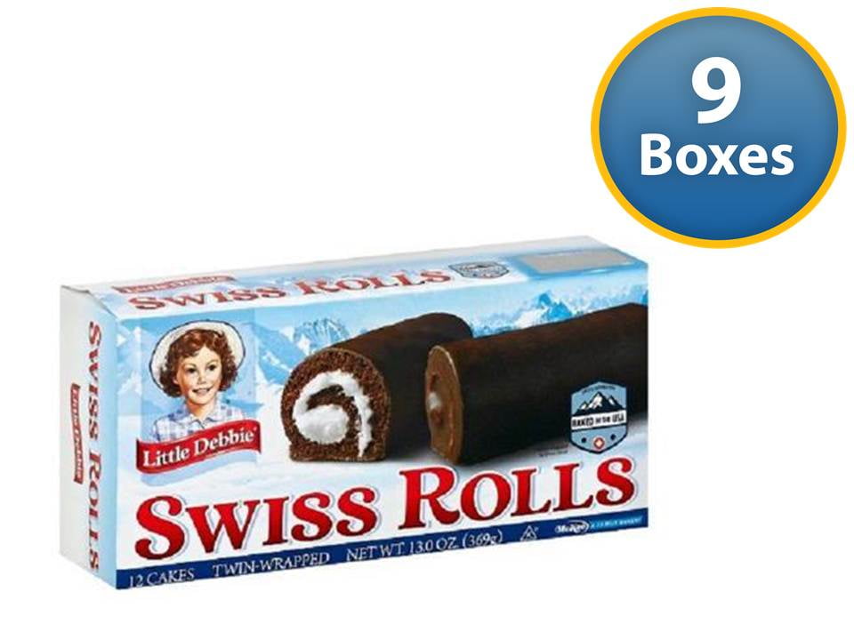 Little Debbie Big Pack Swiss Rolls (9 Big Pack Boxes)
