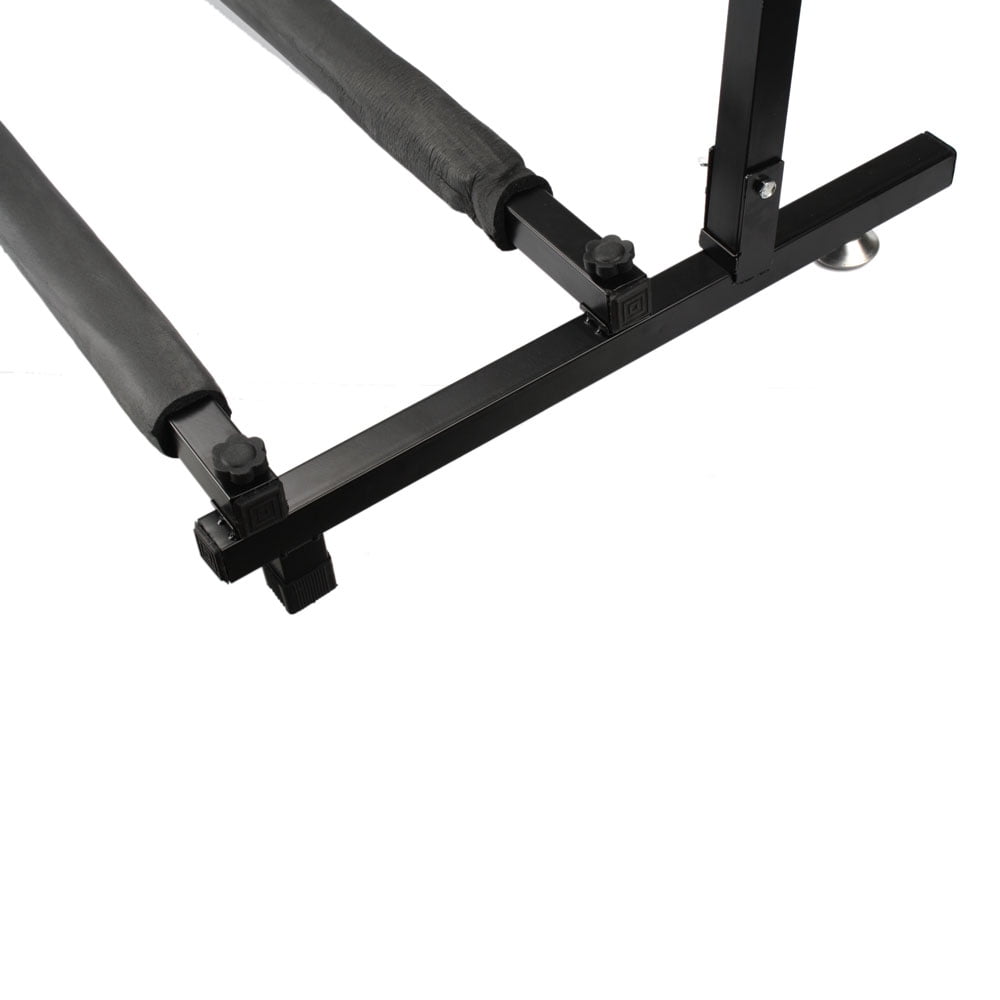 9 Multi Guitar Stand Rack with Folding Design , Guitar Display Holder with  Neoprene Rubber Tubing Protection, Portable Guitar Holder for Guitar, Bass, Black