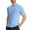 Light Blue, variant on MIXUE Mens T-Shirts Solid Color Round Neck Short Sleeve Sports Summer Casual Fitness Commuting Mountaineering Pullover Tops Tee Shirts Sportwear,Pink,XXXL
