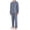 Blue Plaid, variant on Men's Hanes 4016 Classics Broadcloth Woven Pajama Set (Solid Blue L)