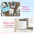 thumbnail image 4 of LAICAIW T02 Mini Printer Sticker Printer-Wireless Mini Sticker Printer Machine, Wireless Pocket Mini Printer for iPhone, Mini Thermal Printer with 3 Rolls Thermal Paper for Journal, Memo, Photo, 4 of 7