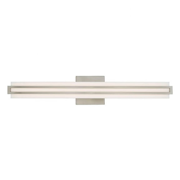 32W Led Ada Bathroom Light in Modern Style 4.38 inches Wide By 23.5 inches High-Brushed Nickel Finish Bailey Street Home 218-Bel-3110322