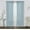 Baby Blue, variant on Coastal Pastel Colored Sheer Voile Window Curtains - Assorted Colors