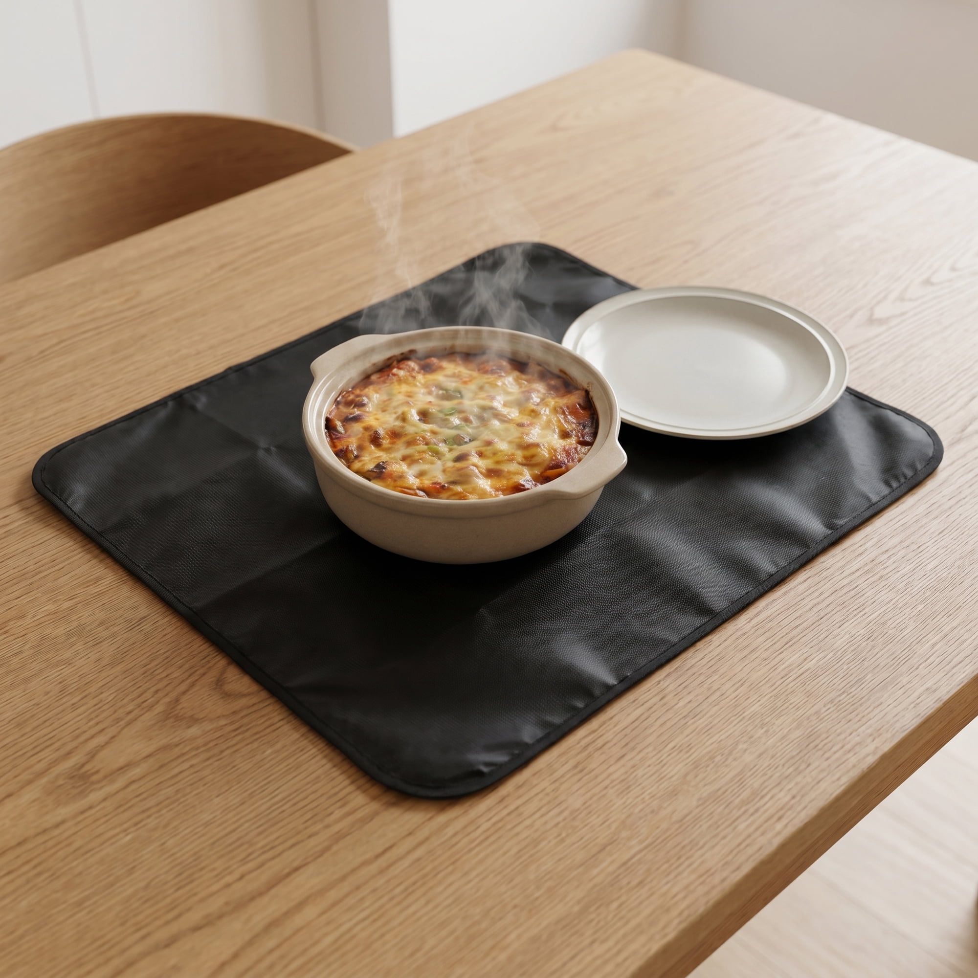 Unique Bargains Non Slip Silicone Heat Resistant Protector Pad Mat Black 15"x17.7"