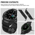 YuiYuKa Carbon Fiber Case+Band for Samsung Galaxy Watch 4 44mm 40mm/4 Classic 46mm 42mm/Gear s3