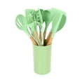 thumbnail image 7 of MegaChef Mint Green 12 Piece Silicone and Wood Cooking Utensils, 7 of 7