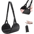 thumbnail image 1 of 1pcs, Hamac pour Pieds pour Voyage en Avion, Hamac pour Pieds d'Avion, Repose-Pieds Réglable, Gadgets de Voyage Essentiels pour Vol de Longue Durée.,Noir, 1 of 6