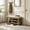 Beige, variant on VKNOW Shoe Storage Bench with Cushion, Upholstered Entryway Bench with Hidden Storage & 2-Tier Shelf, Solid Wood Frame, Beige, 44.3"
