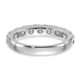thumbnail image 6 of FJC Finejewelers 14 kt White Gold 1.25 ct. 9 Stone G H I True Light Moissanite Band 3 mm, 6 of 8