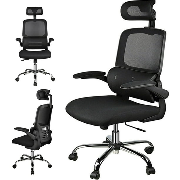 KERDOM Ergonomic Office Chair, Home Desk Chair, Comfy Breathable Mesh Task  Chair, High Back Computer Chair with Headrest and 3D Armrests, Adjustable