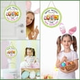thumbnail image 4 of WaaHome Welcome Easter Bunny Rabbit Sign Easter Door Decorations Easter Door Hanger Signs for Wall Door Home Indoor Outdoor Easter Egg Rabbit Hanging Door Sign Plaque for Wall Home Window, 4 of 7