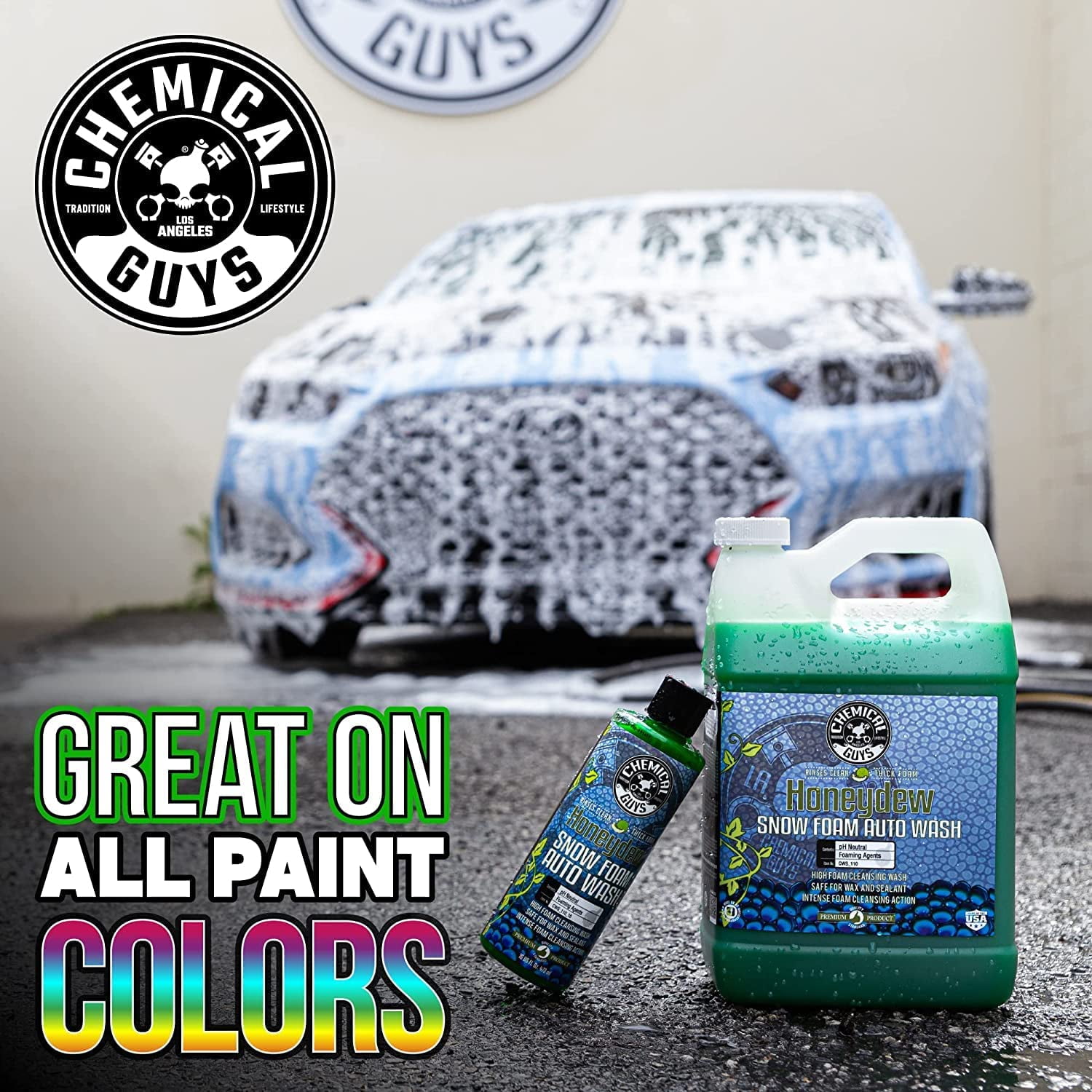Chemical Guys EQP_312 TORQ Professional Max Foam 8 Cannon & Honey Dew Snow Foam Soap Kit, Safe for Cars, Trucks, SUVs, RVs & More, 128 fl oz (1 Gallon)