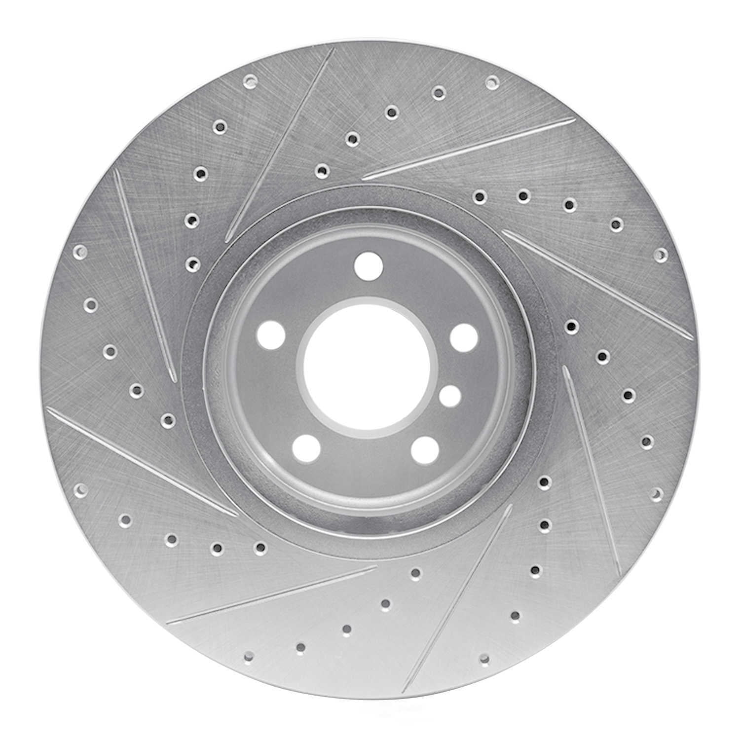 Dynamic Friction Company 631-31145R DFC Brake Rotor - Drilled And Slotted - Silver