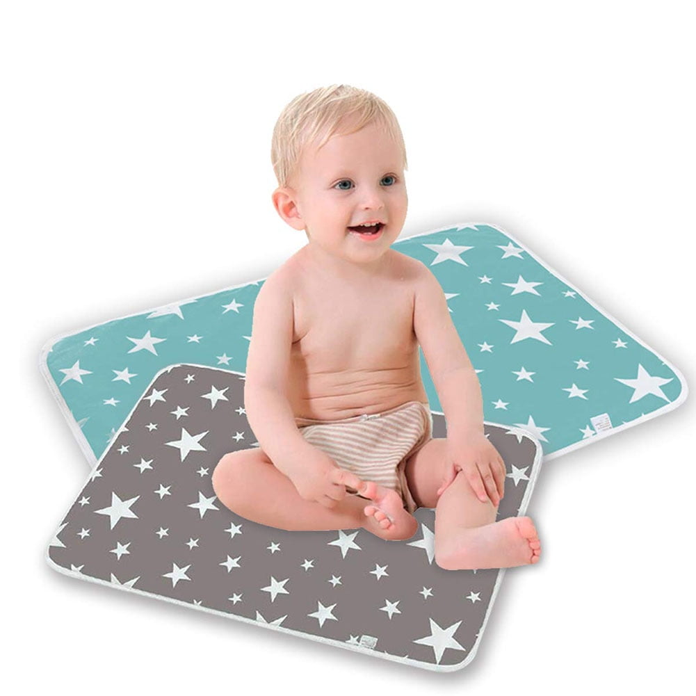 2PCS Waterproof Baby Crib Pad Leak Proof Infant Mattress Pad Soft Baby