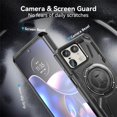 thumbnail image 6 of for Motorola Edge 50 Ultra/Moto X50 Ultra  Case with 360° Ring Kickstand, Dual Layer Military Grade Heavy Duty Shockproof Protection Phone Case Cover for Motorola Edge 50 Ultra. SHJ-Black, 6 of 7