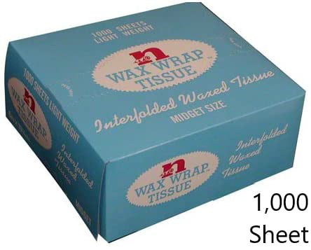 interfold bakery tissue wrap 6” x 10.75” 1000 sheets monogram 134860 New In Box 